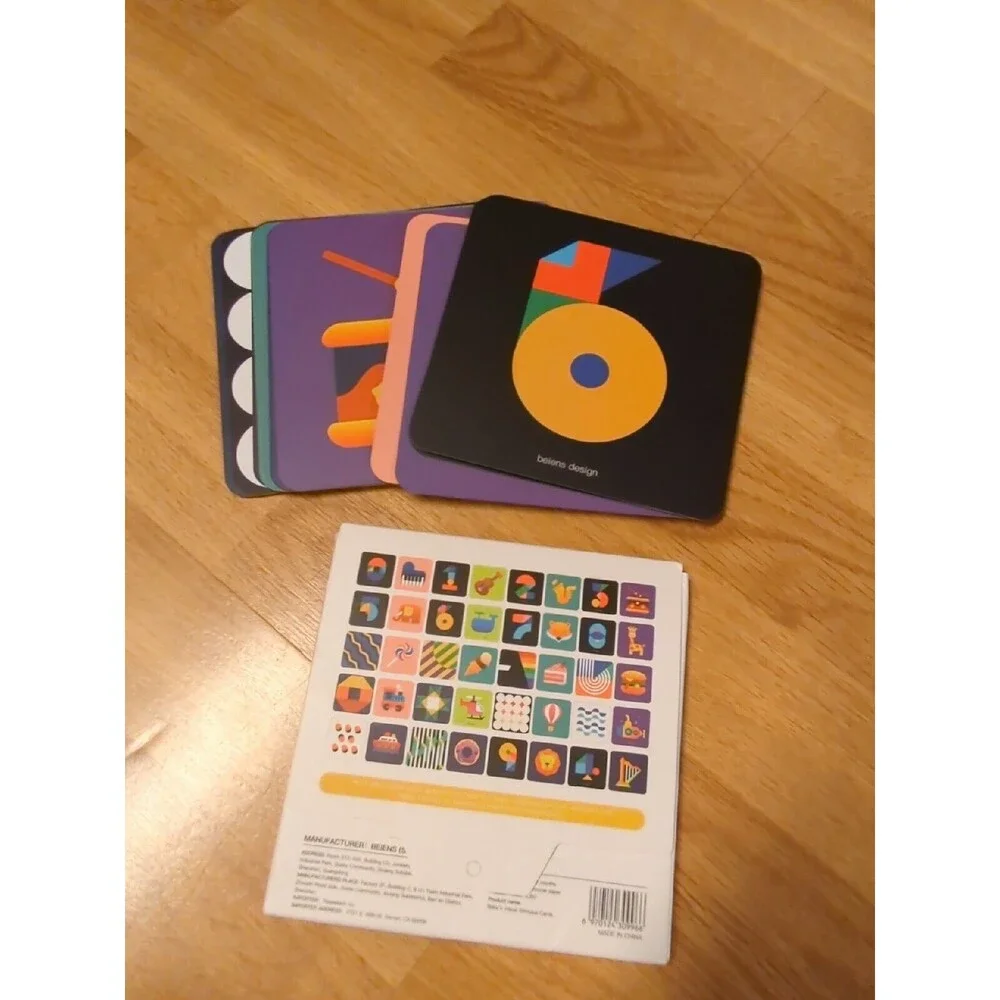 Beiens Visual Stimulus Cards Black And White And Multicolored Cards Lot Of 3